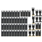 55PCS Oscillating Saw Blades for Universal Multitools (Titanium, 6 Types)
