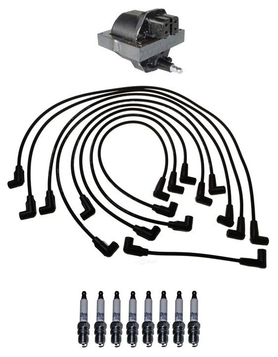Ignition Wires & Spark Plugs Kit for Chevy G10 GMC G3500 (0.045")