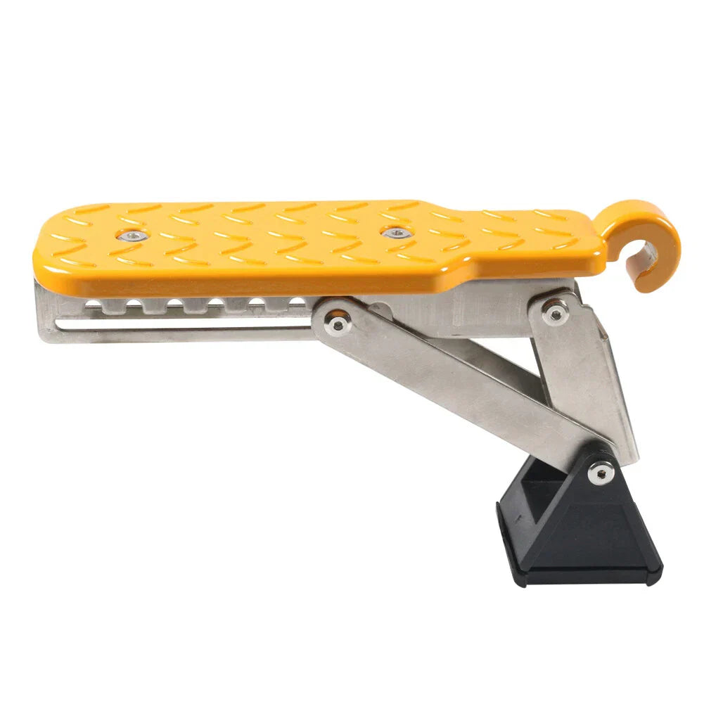 Adjustable Foldable Roof Rack Door Step Stand Pedal for Car - Gold
