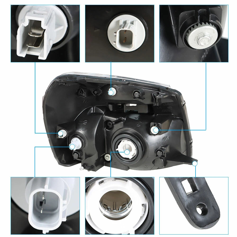 Headlights for Chevy Equinox (2005–2009) Driver & Passenger Side Halogen Pair