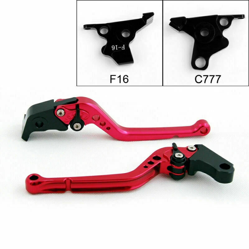 Long Brake Clutch Levers for Yamaha FJR 1300 (2004–2014), Super Tenere (2012–2014) Red T9