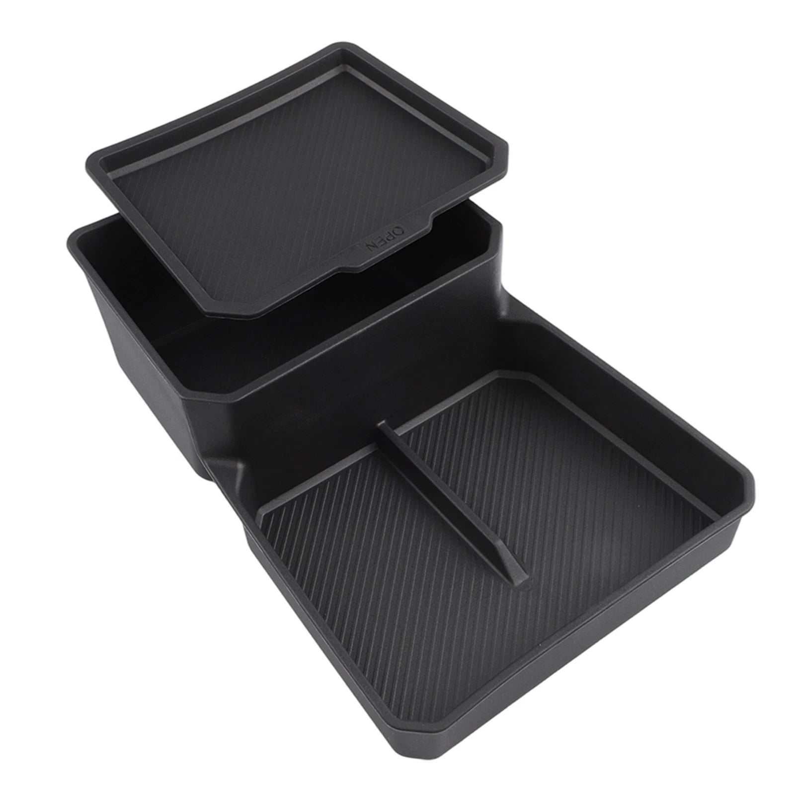 Center Console Storage Box for Kia EV3 (2024–2025) TPE Double Compartment