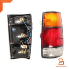 Rear Tail Lights Lamps Black Trim Pair for Holden Rodeo TF (1988-1997)