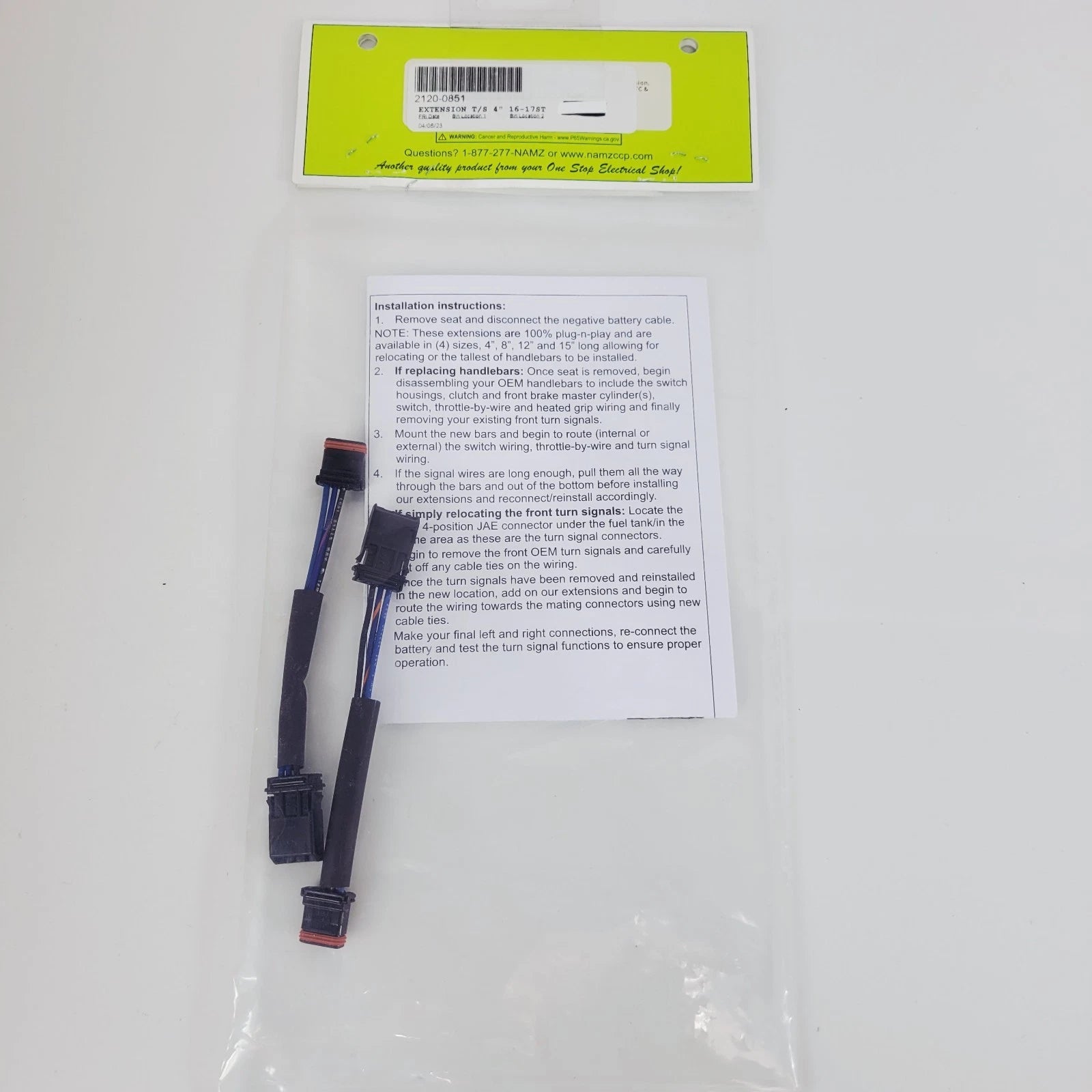 Front Turn Signal Extension Harness Kit for (NTSX-CB04)