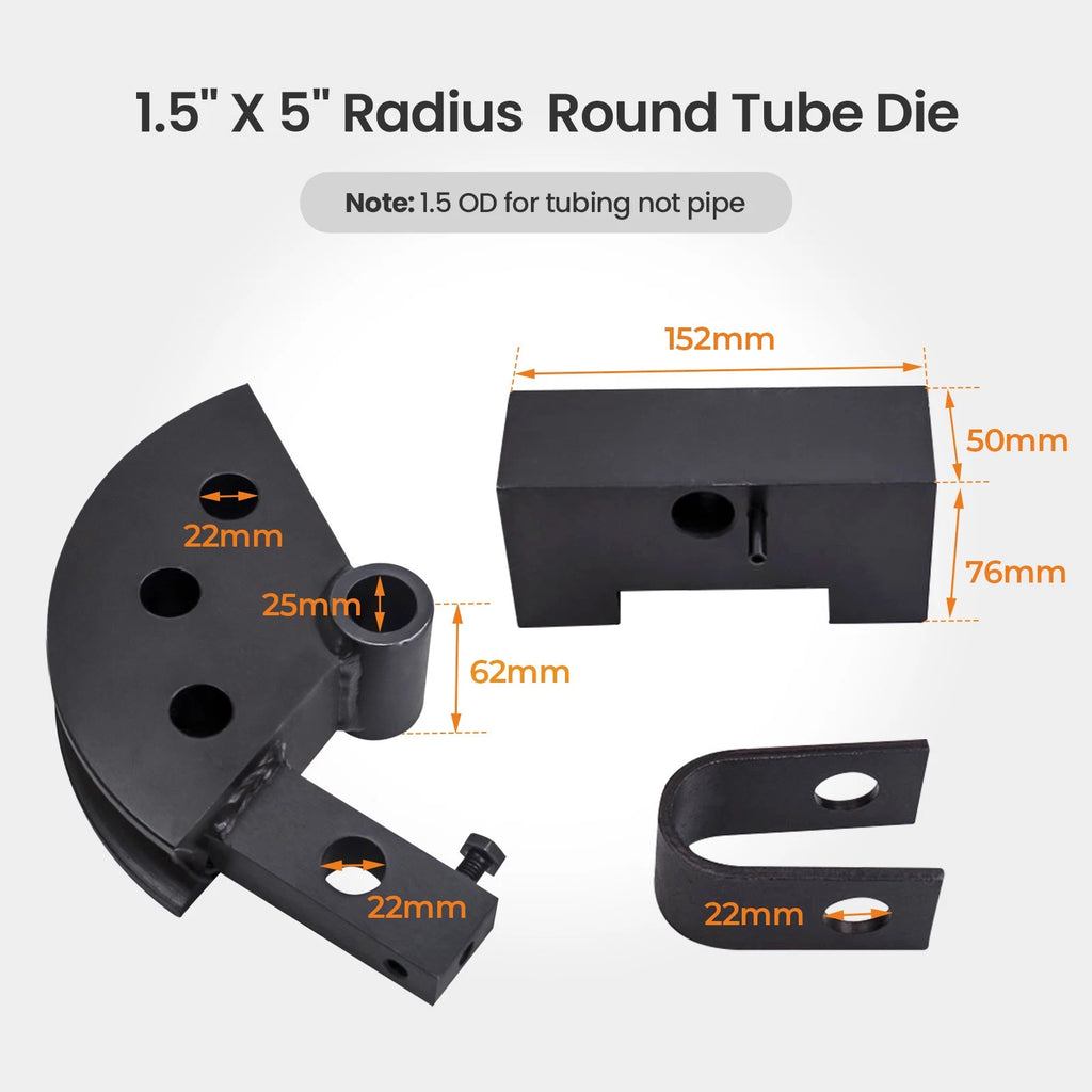 Bender Die Assembly for 1.5" Round Tubing (Fits Various Models)