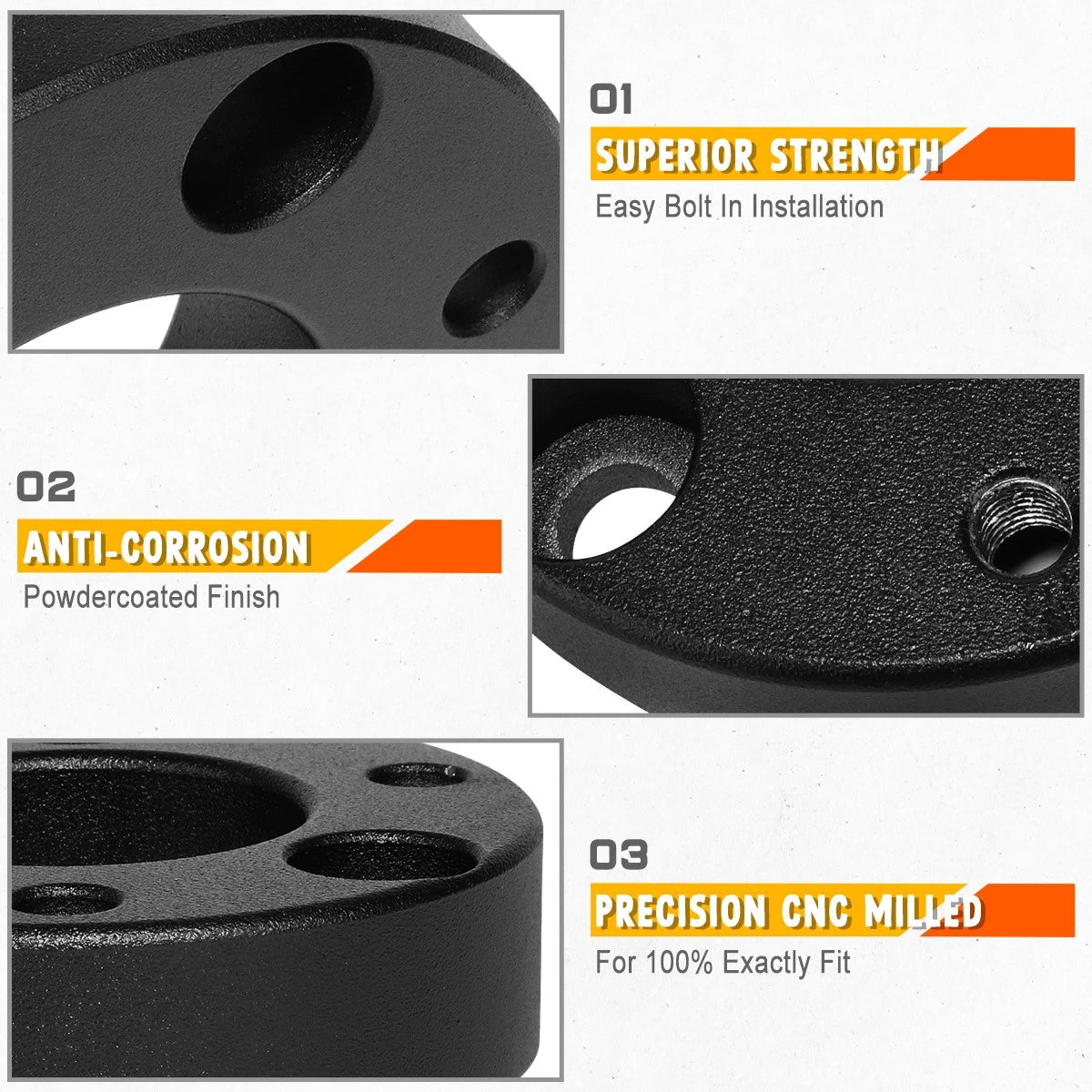 3" Leveling Lift Spacers for Dodge Ram 1500 4WD (2006–2016)