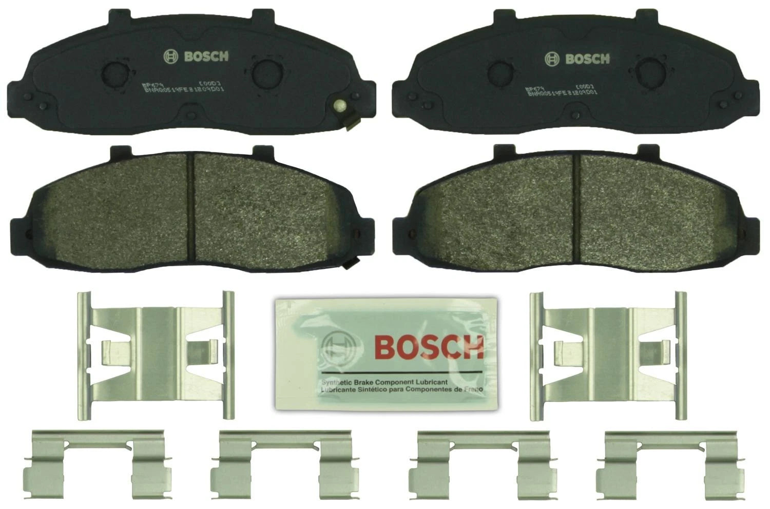 Bosch Front QuietCast Brake Pads w/ Hardware for