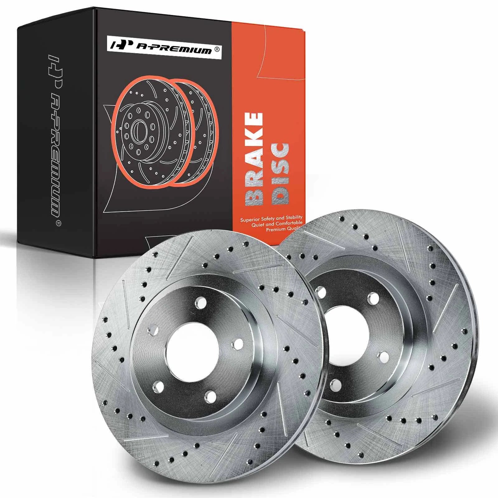 Front Drilled Brake Rotors for Nissan Altima Maxima (2002–2006)