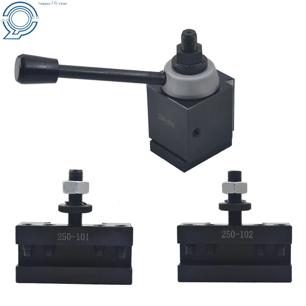 Piston Type Quick Change Tool Post Holder for Lathe 12" Swing (AXA 250-100)