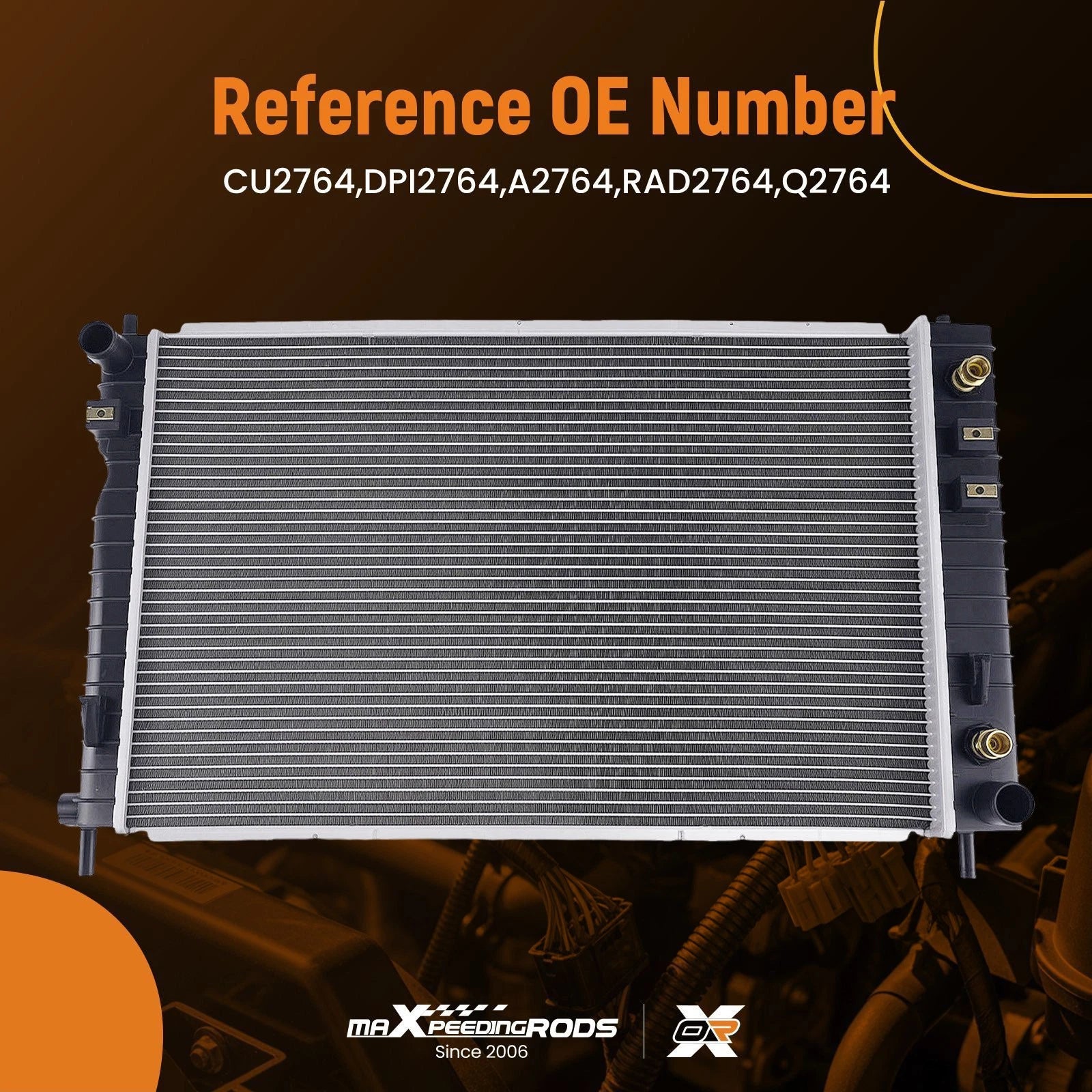 Radiator for Chevrolet Equinox 3.4L (2005) DPI2764 Direct Fit