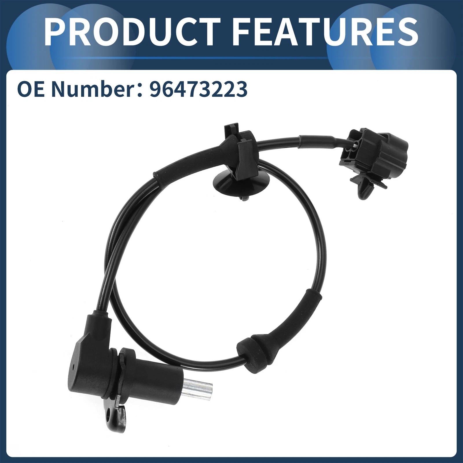 ABS Wheel Speed Sensor No. 96473223 for Chevrolet Aveo (2004–2011) Rear Right