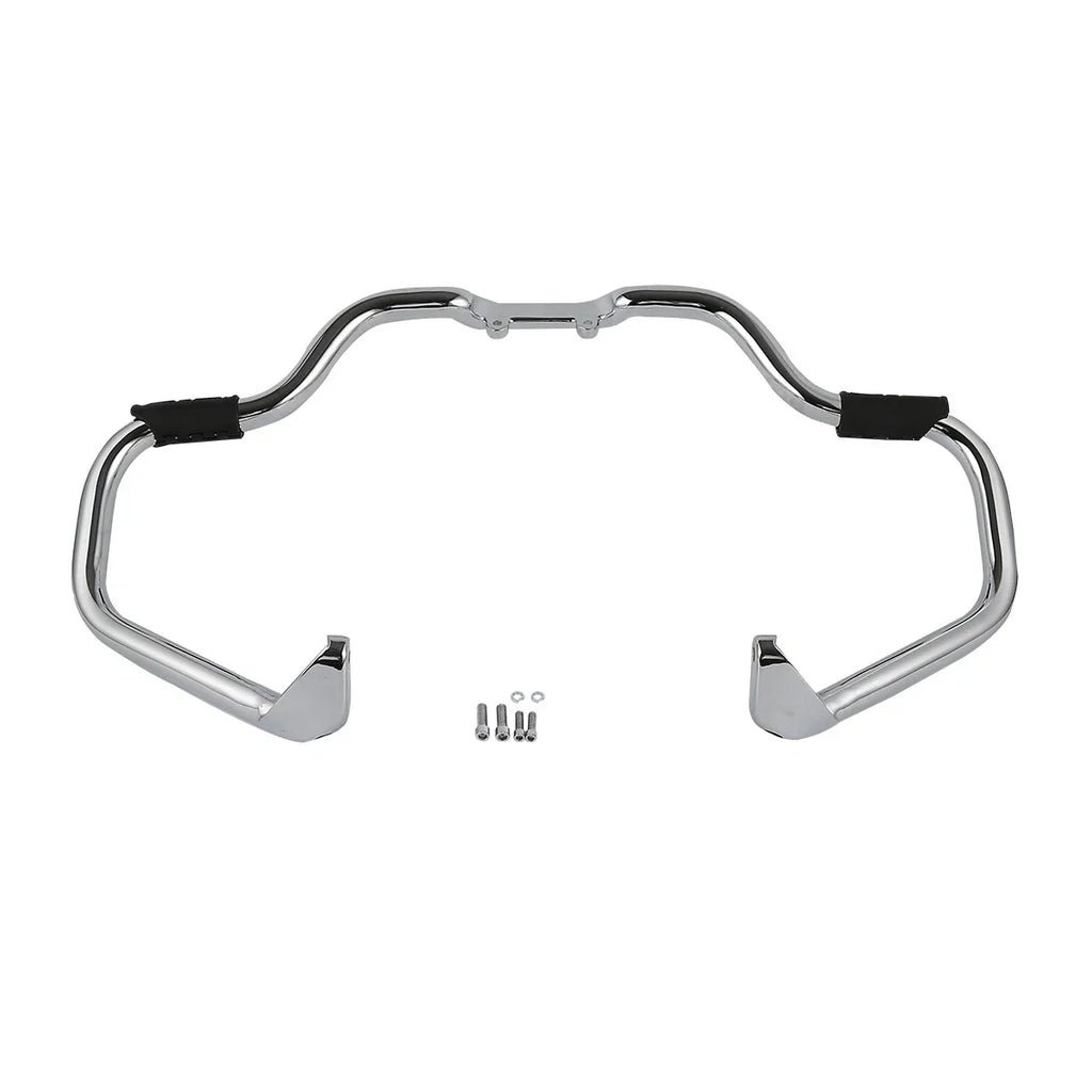 Chrome/Black Mustache Engine Guard Crash Bar for Indian Chieftain (2014-2025)