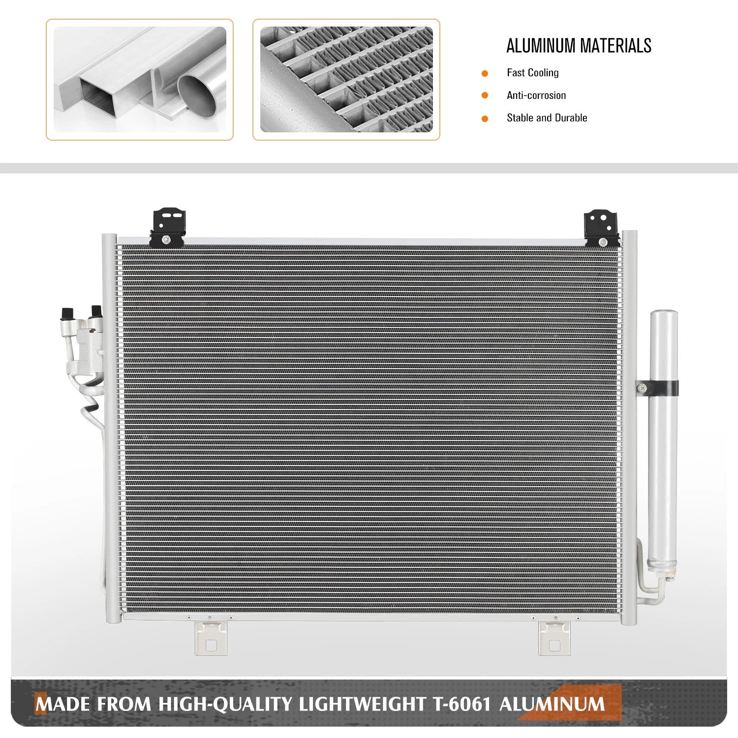 A/C Condenser for Mazda CX-9 (2016–2023) Aluminum Core Replacement