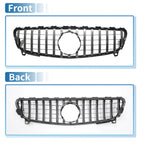 Front Upper Bumper Grille for Mercedes-Benz A-Class Chrome Silver (2013-2020)