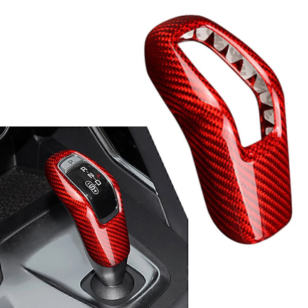 Carbon Fiber Gear Shift Knob Cover Trim for Land Rover Range Rover Sport (2014–2017)