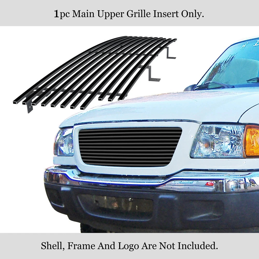 Black Billet Grille Insert for Ford Ranger XLT XL 2WD (2001-2003)
