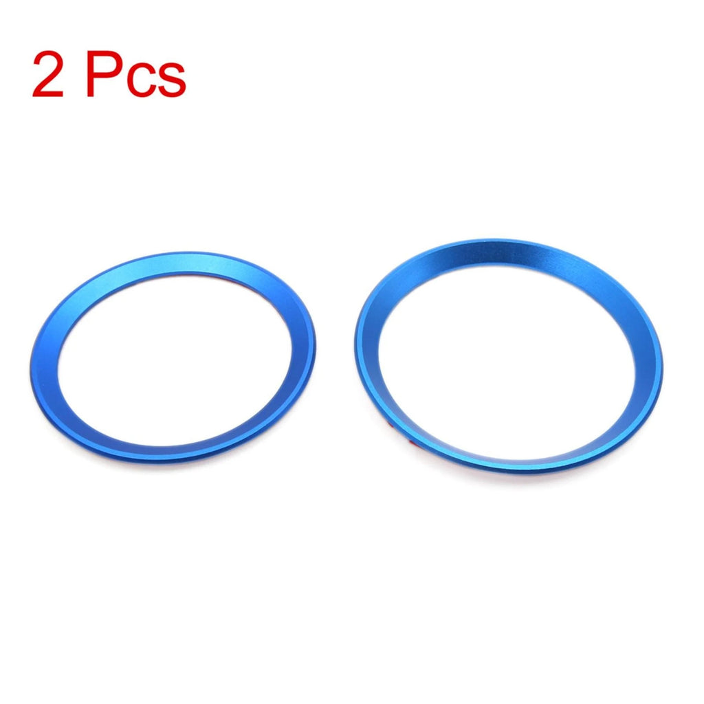 2pcs Emblem Ring Cover Trim for BMW 3 Series  Blue