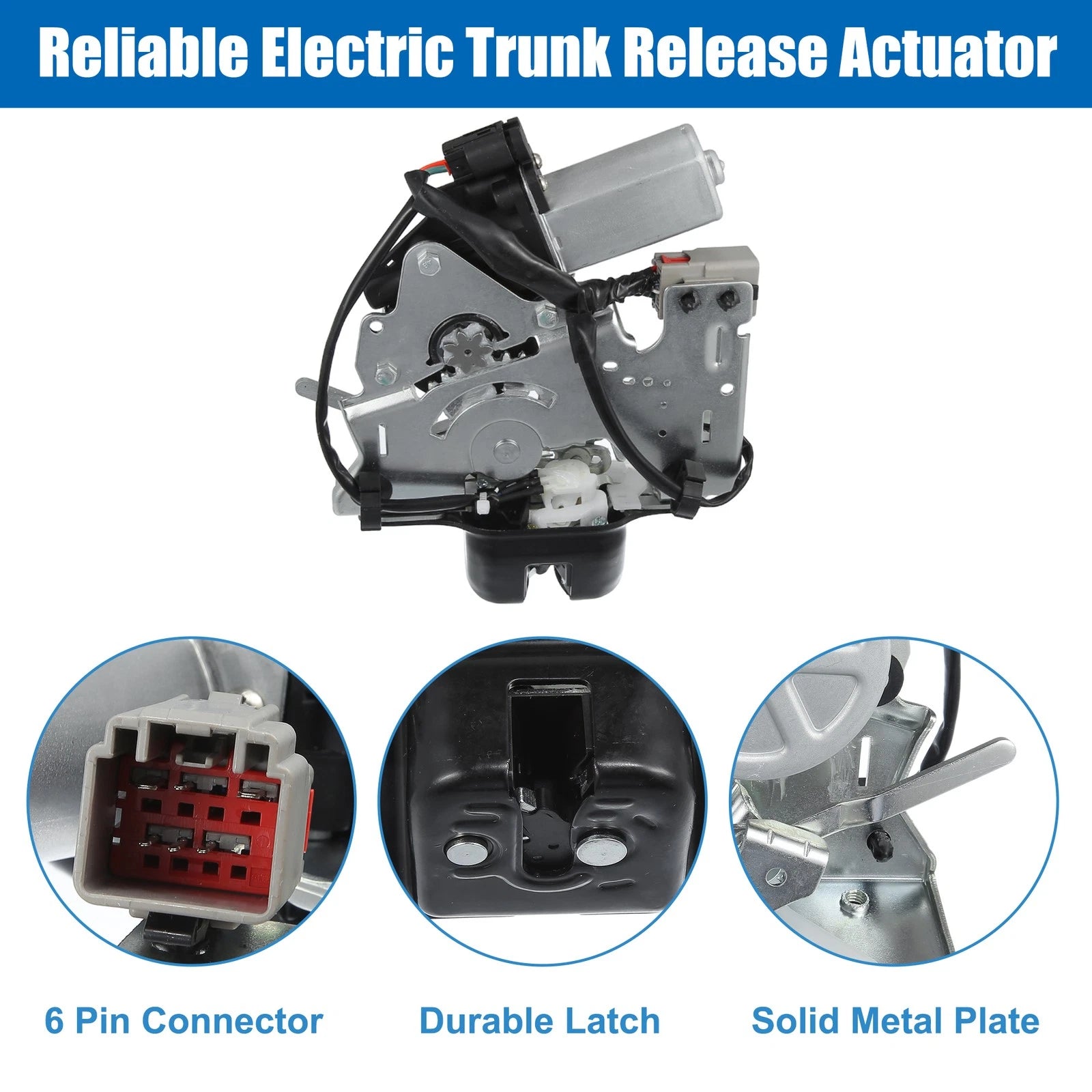 Rear Tailgate Lock Latch Actuator for Dodge Durango, Jeep Grand Cherokee (N/A)