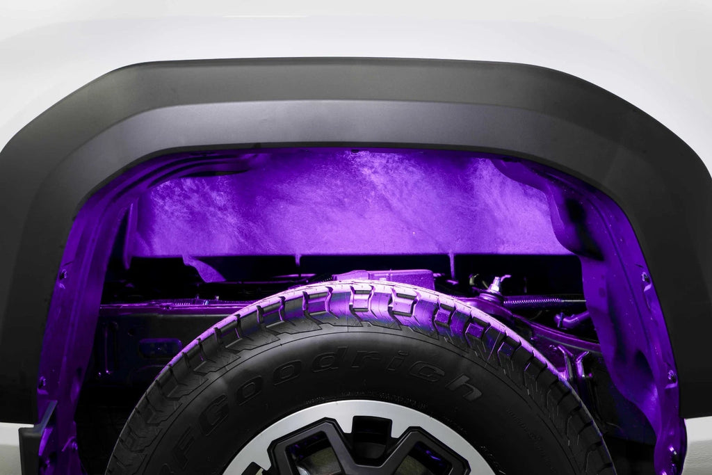 RGBW Rock Light Installer Kit 4-pack for Jeep Wrangler JK (2007–2018)