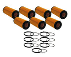 Set of 7 Engine Oil Filters for Audi Porsche Volkswagen V6
