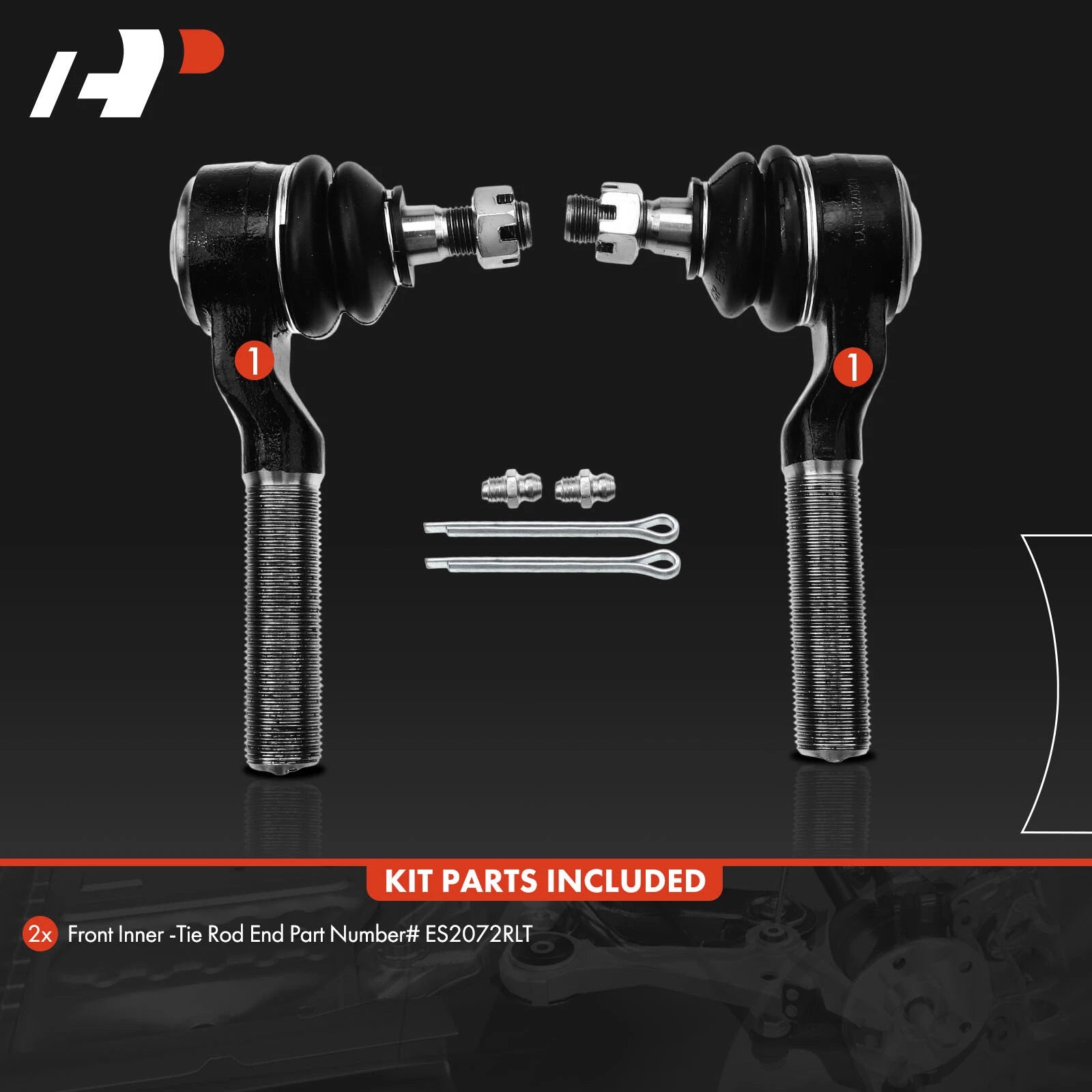 2X Front Inner Tie Rod End for Chevy Blazer S10 (1995-1998)