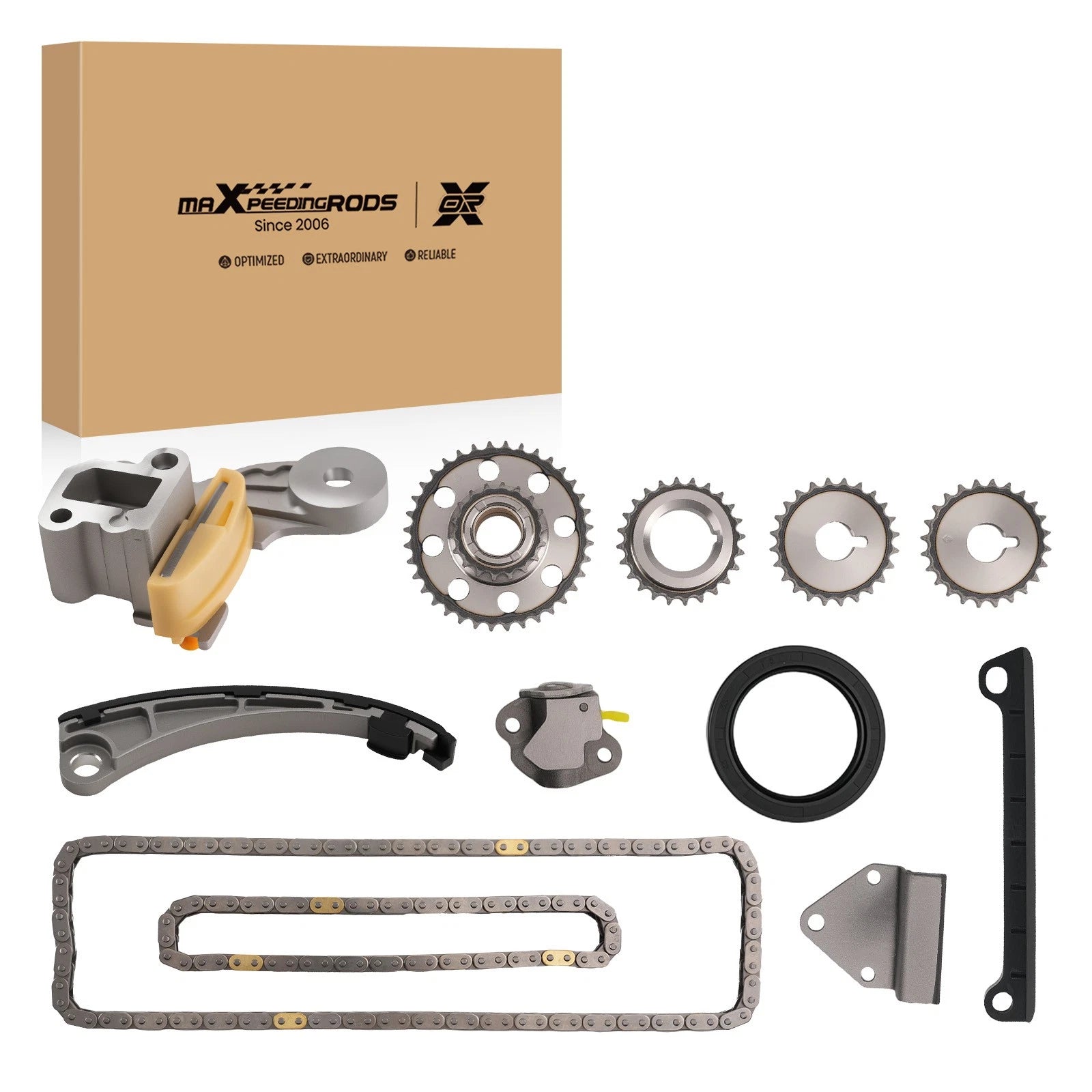 Engine Timing Chain Set + Cam Crank Sprocket for Chevrolet Tracker (1999–2004)