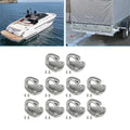 10X Stainless Steel Tarp Hooks for Trailers Boats RVs