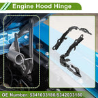 Hood Hinges for Toyota Camry (2007–2011) 1 Pair No. 5341033180