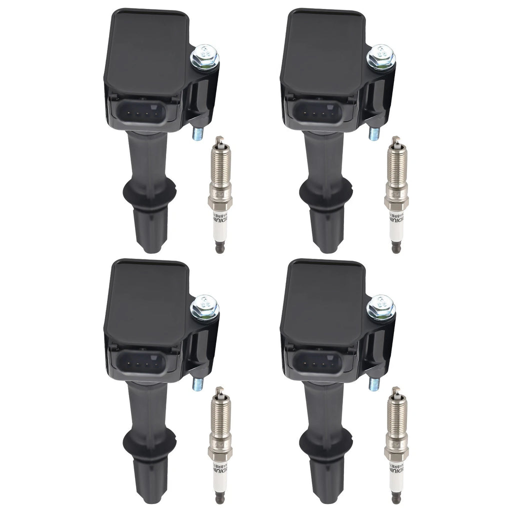 Set of 4 Ignition Coils + Spark Plugs for Buick Encore GMC Terrain (2013–2020) UF802 91970