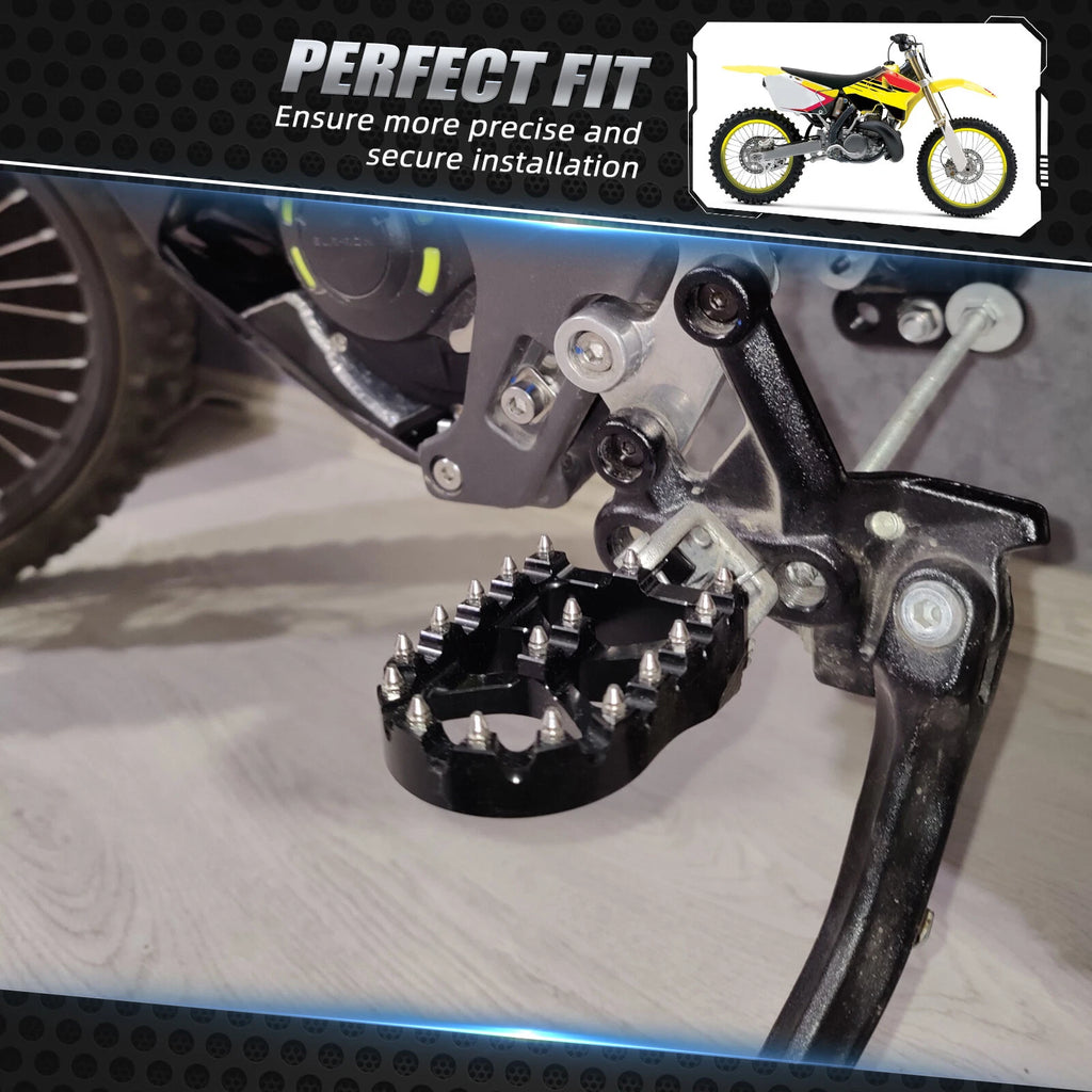 Billet 57mm Foot Pegs for Suzuki RMZ250 RMZ450 (2010–2024)
