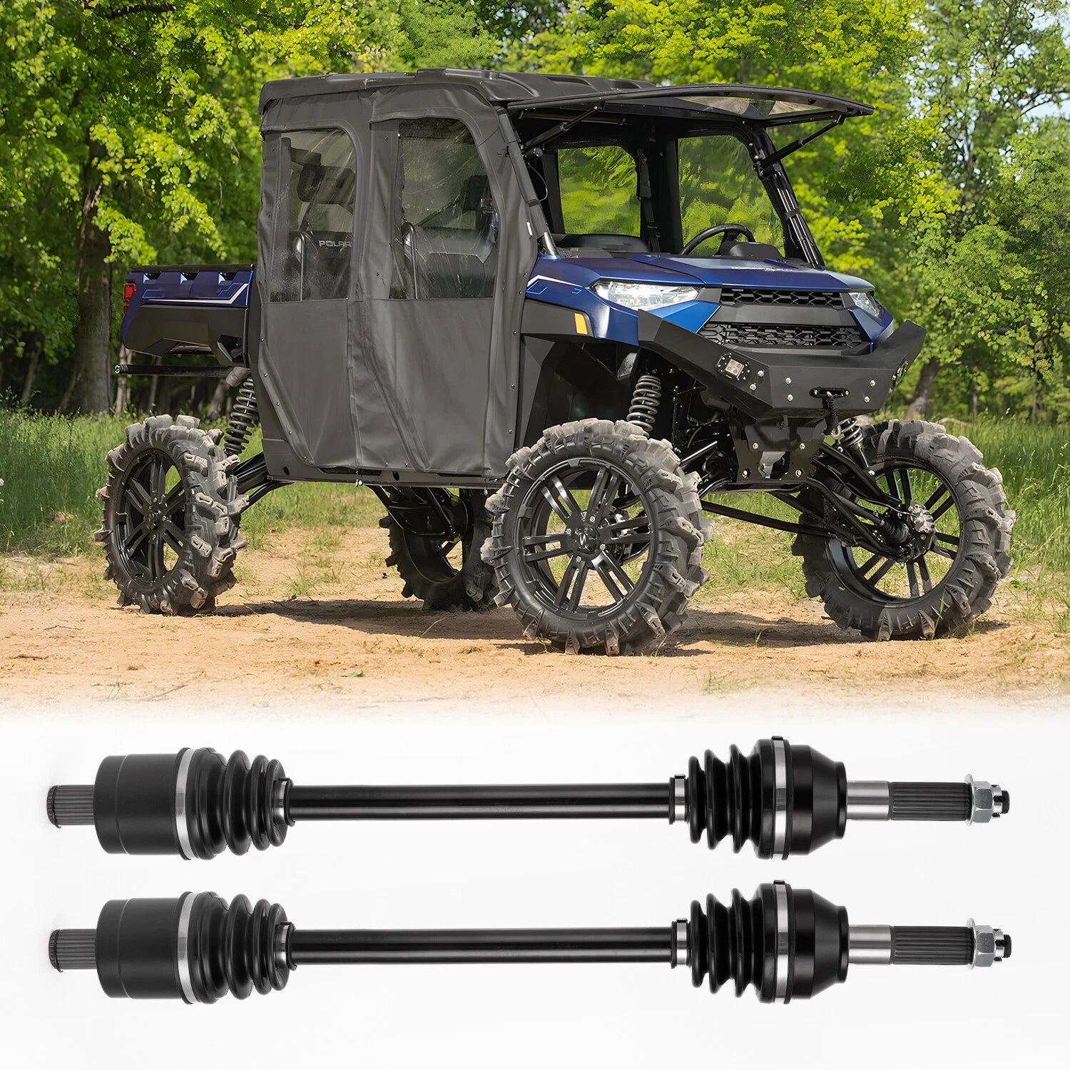 Set of 2 CV Joint Axles for Polaris Ranger XP 1000 (2019–2026)