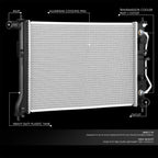 Aluminum Core 1 Row Radiator for Hyundai Venue (2020–2026) DPI 13890