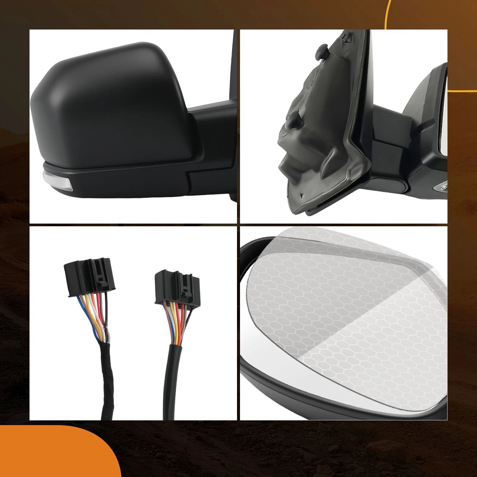Heated Power Side Mirror for Ford F-150 (2015–2018) Blind Spot