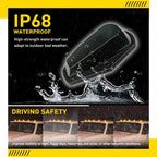 10 Smoke Amber LED Cab Roof Marker Lights for Ford F150 F250 (1980–1997)