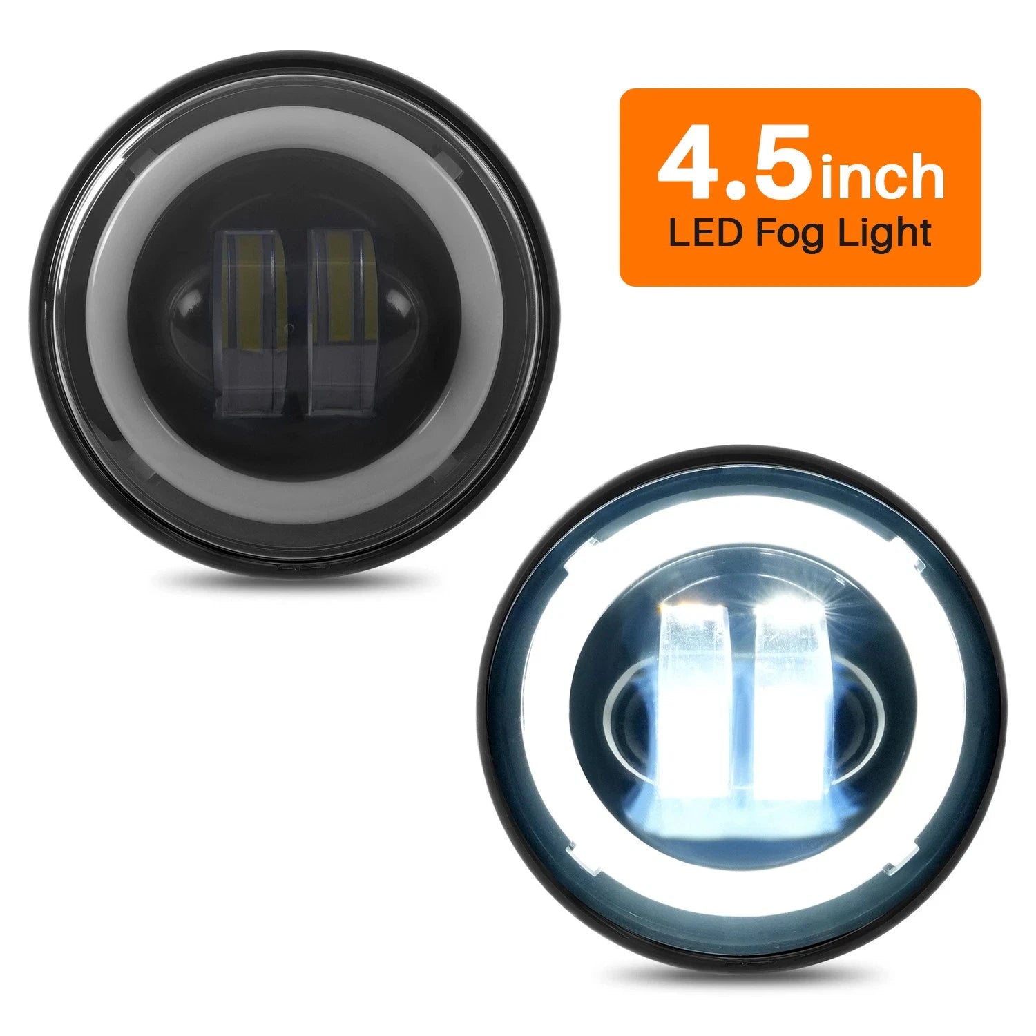 Set of 2 LED Spot Fog Lights for Harley Road King (1994–Present)