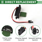 HVAC Blower Motor Resistor No. 89018439 for Buick Rainier, Chevy Trailblazer (2004–2007)