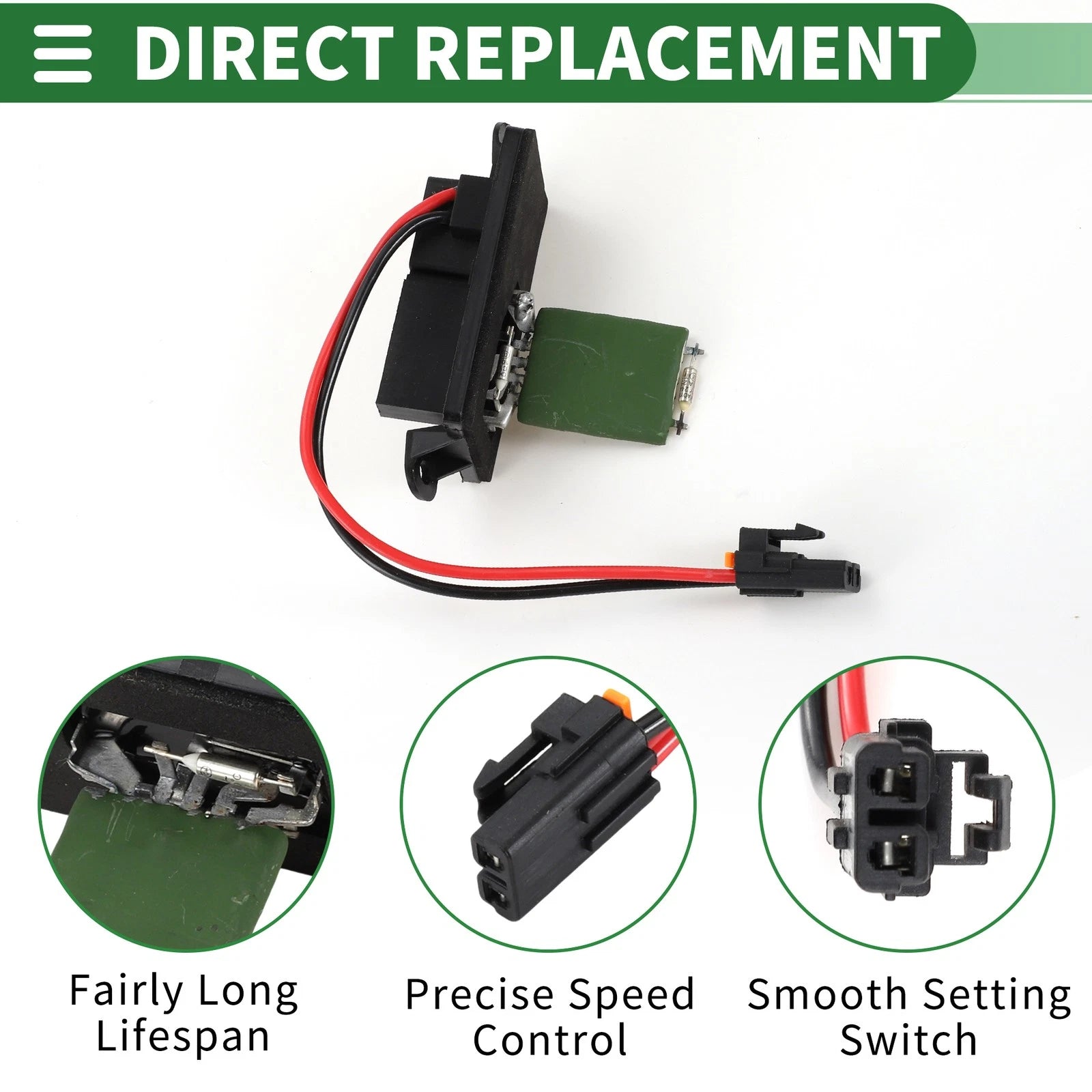 HVAC Blower Motor Resistor No. 89018439 for Buick Rainier, Chevy Trailblazer (2004–2007)
