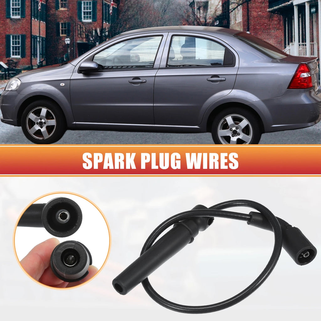 Set of 4 Spark Plug Wires for Chevrolet Aveo/Aveo5 (2004–2011) No. 96497773