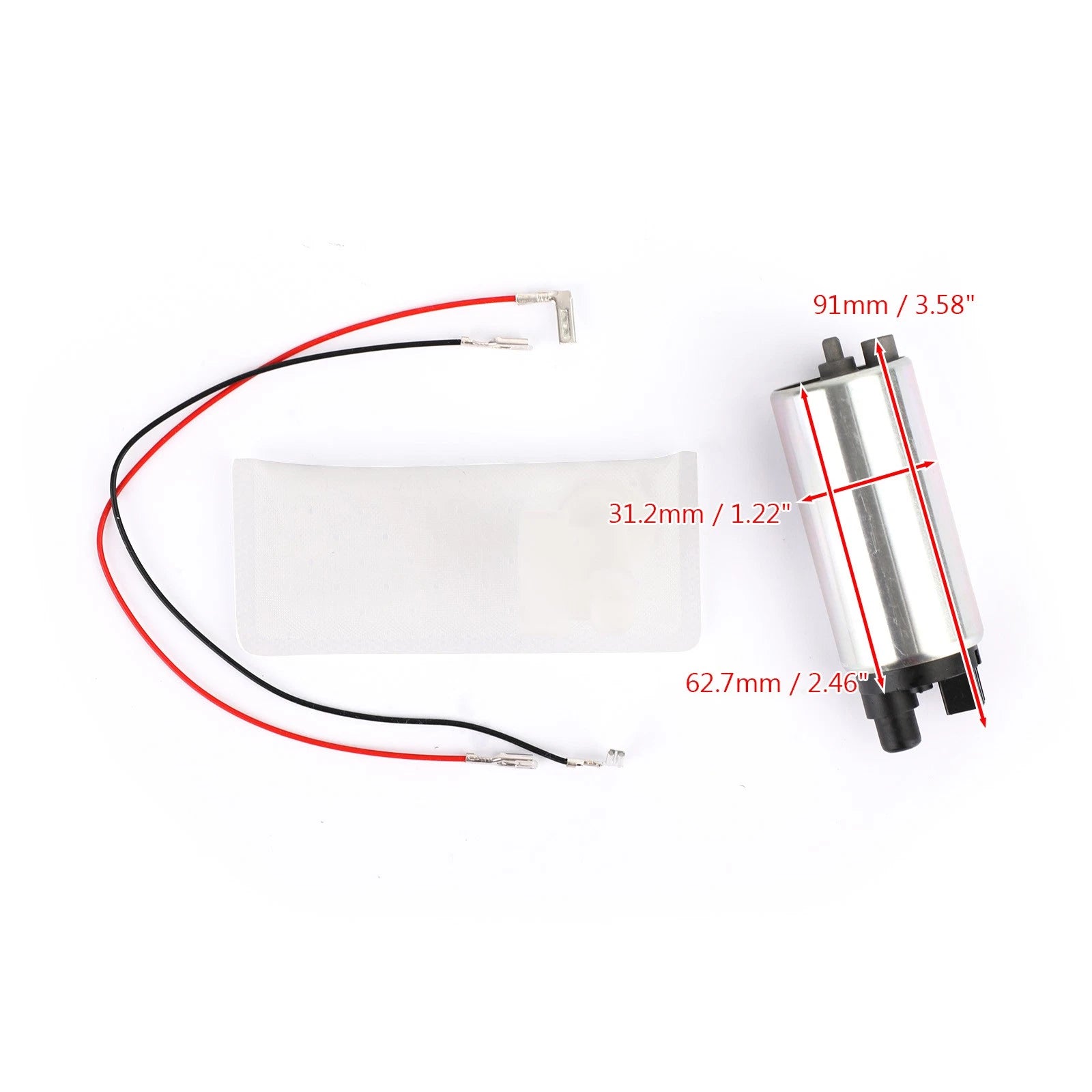 EFI Fuel Pump + Filter/Strainer for Kawasaki KLX 250/250S (2013–2021) KLX300R (2020–2021)