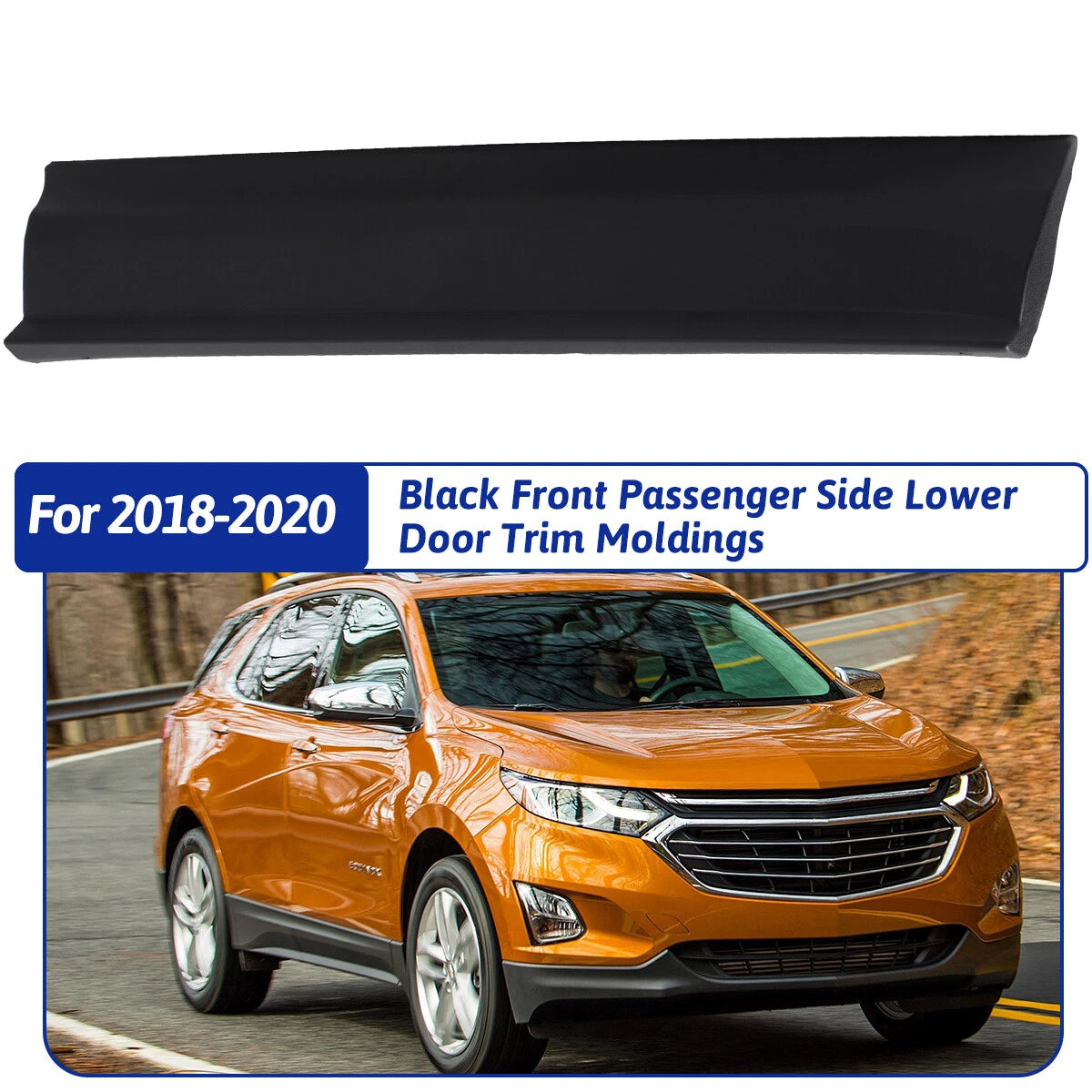 Front Lower Passenger Side Door Trim Molding for Chevrolet Equinox (2018–2020)