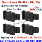 Set of 4 Door Lock Strikers for Mercedes-Benz W123 W126 240D 280E 300D