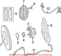 Genuine OEM Front Slotted 390mm Disc Brake Rotor for Dodge Challenger Charger (2015–2023)