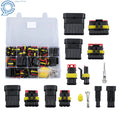 Set of 50 Waterproof Automotive Electrical Wire Connectors Plug Kit 1-6 Pin
