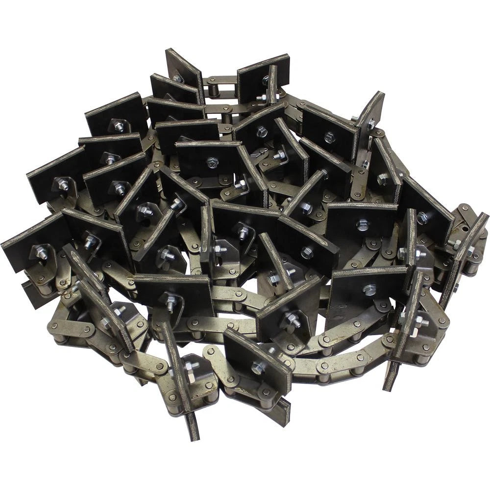 Clean Grain Elevator Chain for AM71149453 (Rubber Paddles)