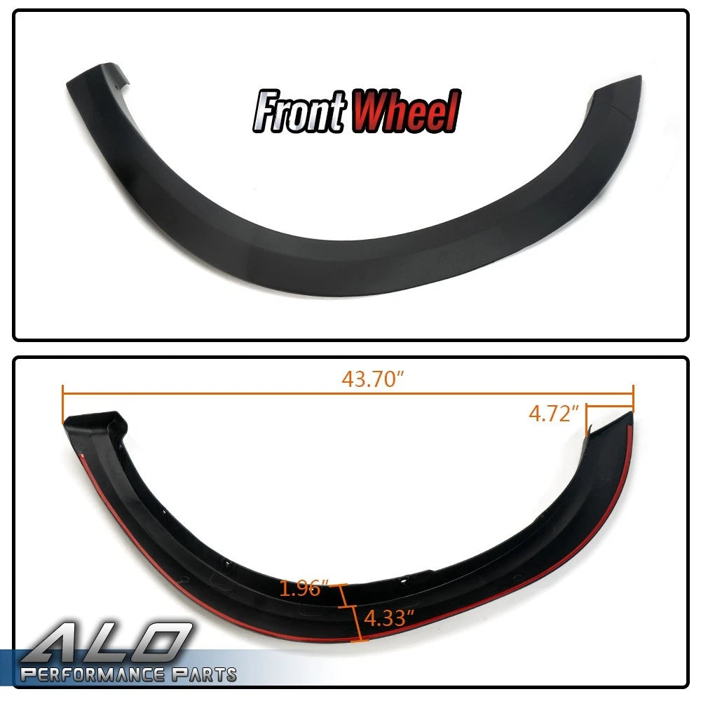 Set of 4 Wheel Fender Flares for Dodge Ram 2500 3500 (2010–2018)