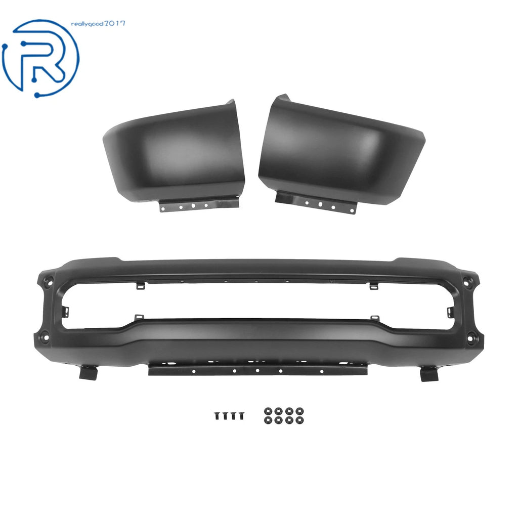 Durable Split Type Black Steel Front Bumper for Ford F-250 F-350 (2023–2025)