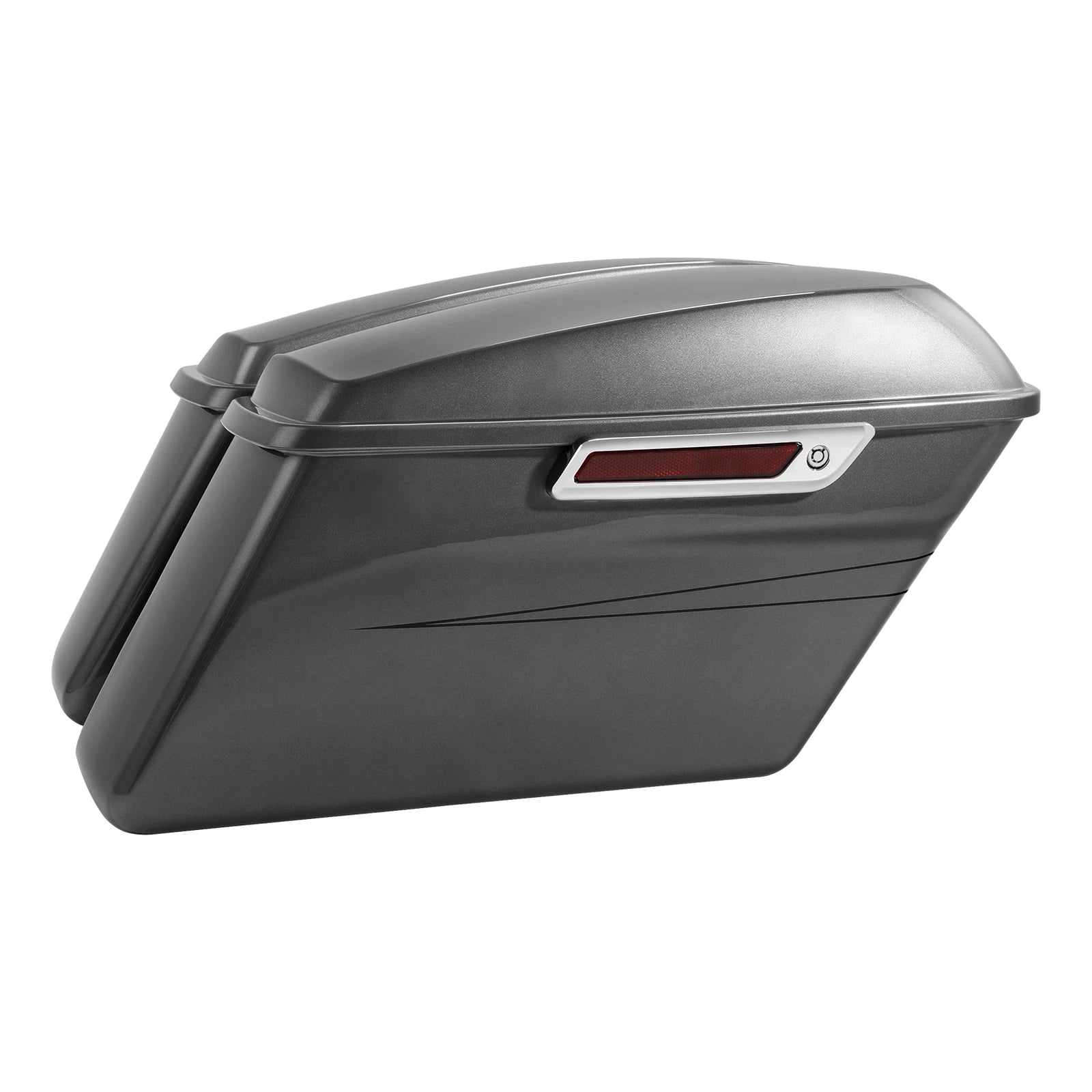 Hard Saddlebags for Harley Touring Road Glide King (2014–2023) Charcoal Pearl
