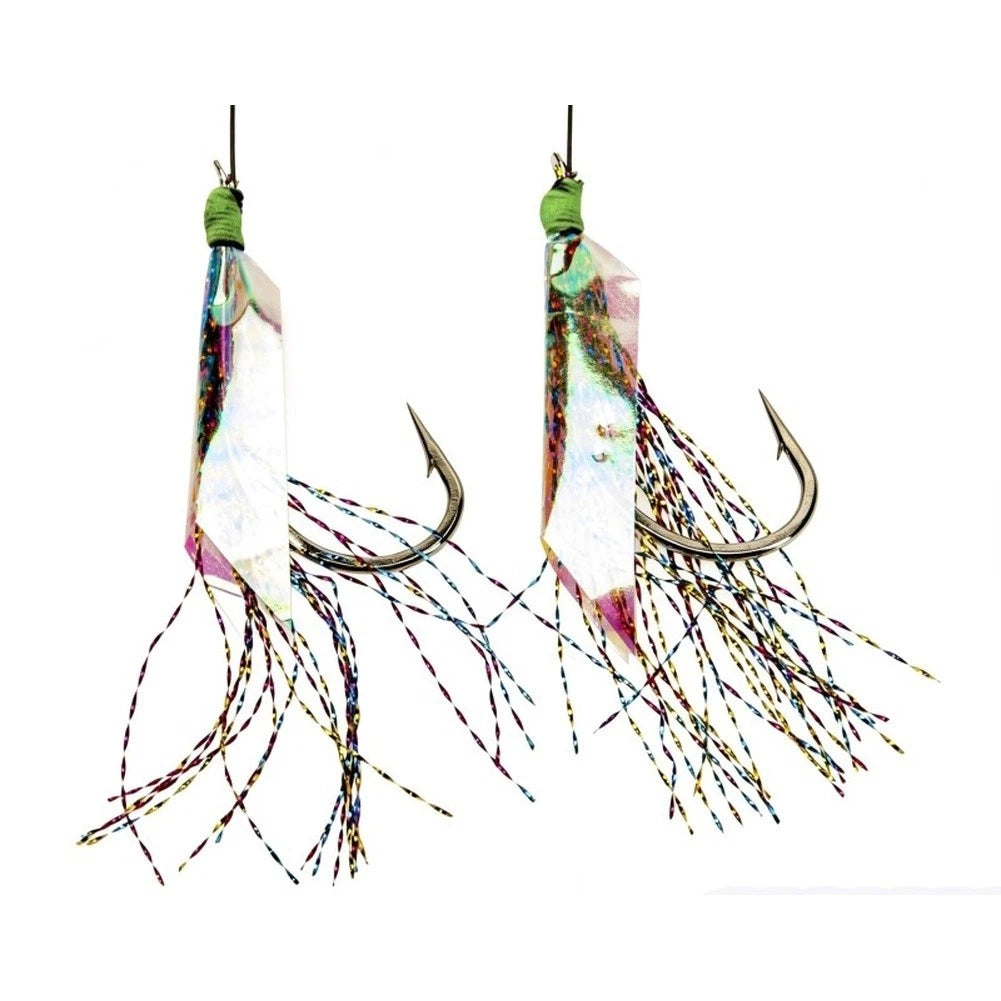 2pcs Fish Skin Hooks 4cm for Saltwater Sea Bass Fishing