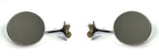 Peep Mirrors Long Arm Style Pair Replacement for Ford Dodge Chevy (Universal)
