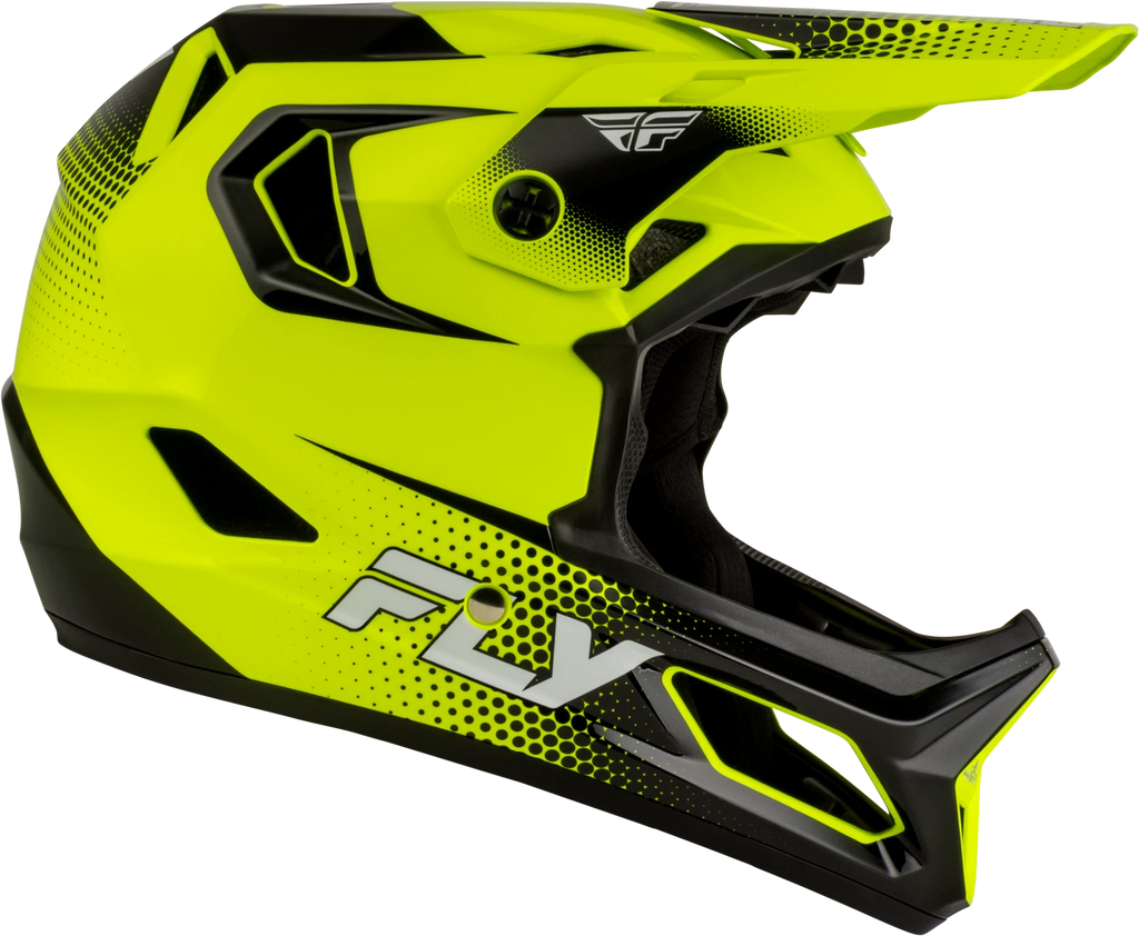 FLY RACING Rayce Sonar Helmet for Bicycle (X-Large, Hi-Vis/Black/White)